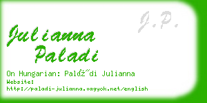 julianna paladi business card